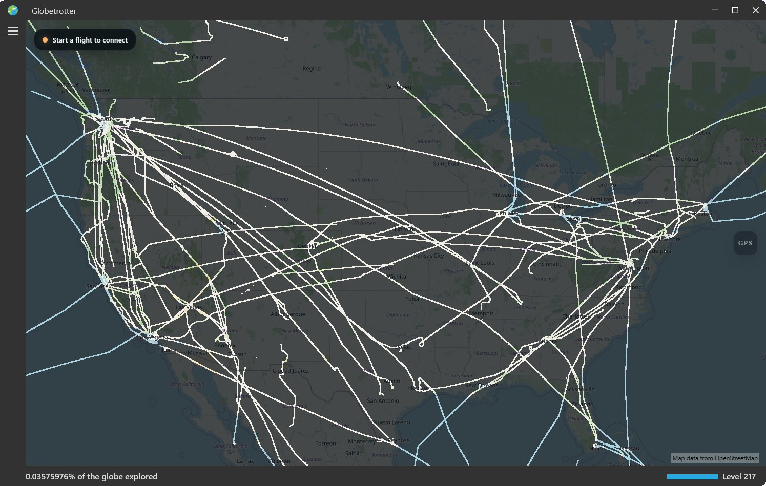 After screenshot of Globetrotter